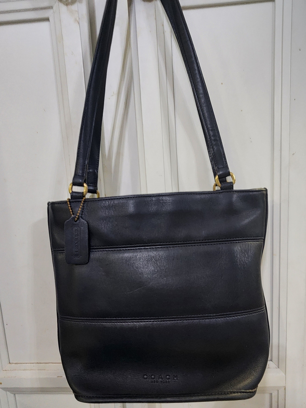 Coach Tribeca Vintage Leather Shopper Tote with Gold Hardware 1998 United States - Picture 12 of 13